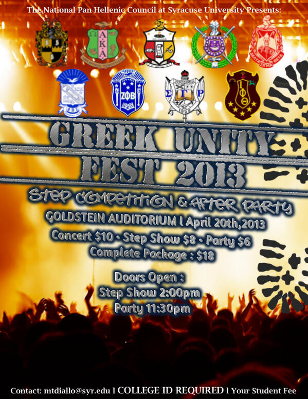 NPHCatSU's tweet photo. You Dont Wanna Miss This Years GUF Step Show!! Performances from the Kappas, Deltas, Ques, Iotas &amp; More! http://t.co/la3QZWl26k