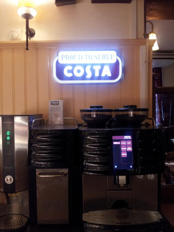#costacoffee refills only £2.50. Perfect after a walk around beautiful #weymouth #brewersfayre #whitbread
