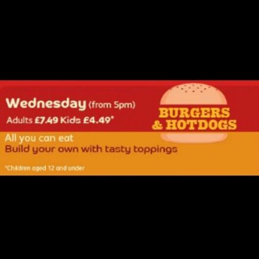 #Wednesday is our fantastic all you can eat burger night! £7.49 Adults, £4.49 Children #dontmissout #brewersfayre