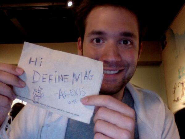 erin_gee's tweet image. One time I interviewed @alexisohanian for @definemag &amp;amp; now he's up for the @time 100 time100.time.com/2013/03/28/tim…