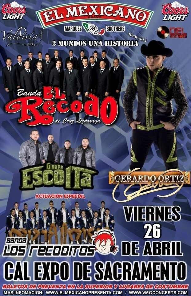 Banda El Recodo de Cruz Lizarraga on Twitter "Proximo 26 de Abril nos
