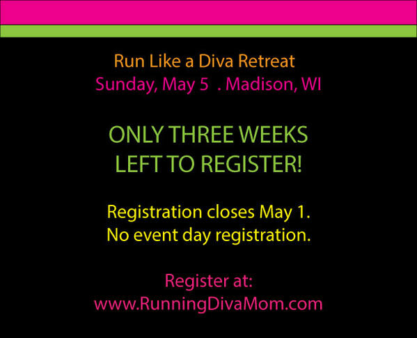 CatalystMadison's tweet image. 3 weeks left 2 register - Registration open until May 1 for Run Like a Diva Retreat #RunLikeDivaRetreat #MadisonWI