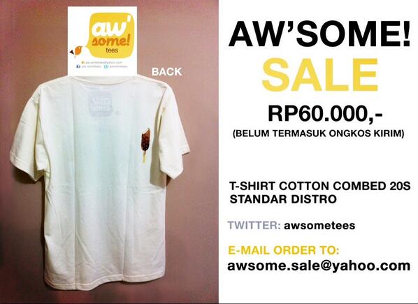 #awsomeSALE Piano Popsicle Tee | Male &amp; Female Size | IDR60K | Limited stock |