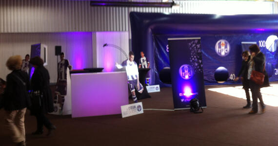 N'oubliez pas cet après-midi de 14h à 18h votre RDV à la Foire Internationale de #Toulouse avec les Violets ;-)