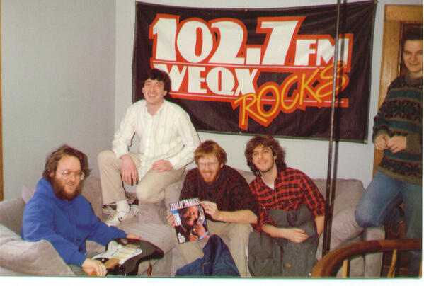 Jim McGuinn and I with Jon, Trey and Mike from Phish the day "A Picture of Nectar" was released.