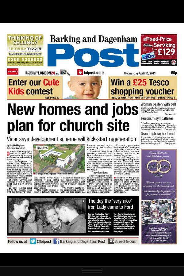 MarksGateRegen's tweet photo. @BBCLondonNews @BDPost @lbbdcouncil @LBBDCCs Looking forward to #PublicConsultation this weekend. http://t.co/g5kkvrgOEi