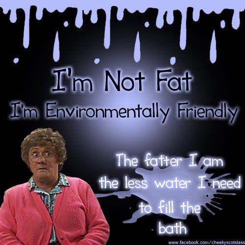 binimizer's tweet image. Mrs Brown doing her bit for the environment.