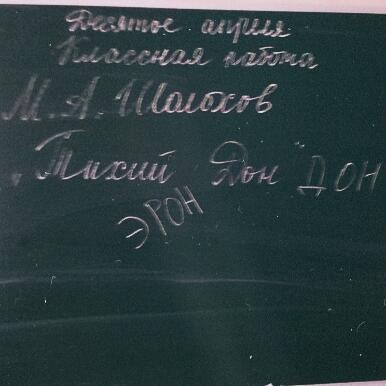 урок литературы в 11 а