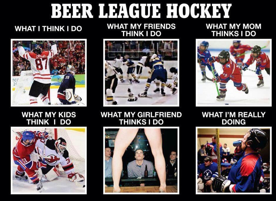 GONGSHOW® on Twitter "Life Of A Beer League Hockey Player > http