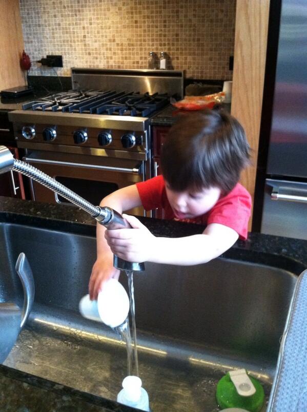 RIVERandanA's tweet photo. He has a bajillion toys but he's been doing this for about 20 minutes... #nannytweet http://t.co/G4M68BCSFb