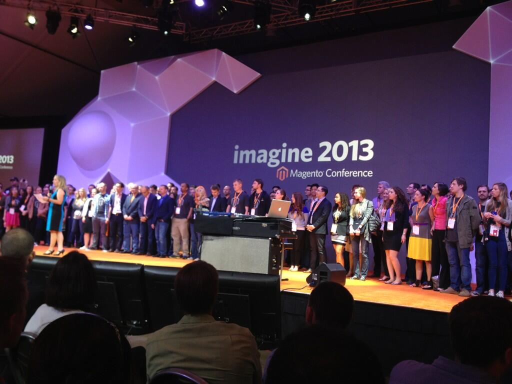 inchoo: Magento team on stage closing #MagentoImagine 2013 http://t.co/qPSFZWBH0P