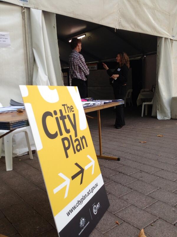 Many hundreds have dropped in to give their views on City Plan and City to Lake. Garema Place til 6pm and Sat til 1pm
