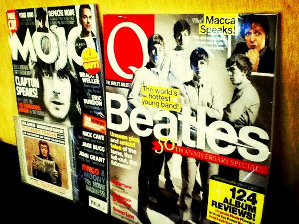 Celebrate 50th anniversary of the Beatles with a copy of Qmagz Beatles edition and Mojo magz Clapton edition #magz