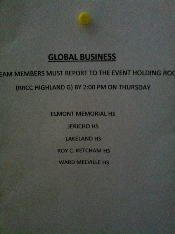 NewYorkFBLA's tweet photo. GLOBAL BUSINESS http://t.co/MRw3XhLrPa
