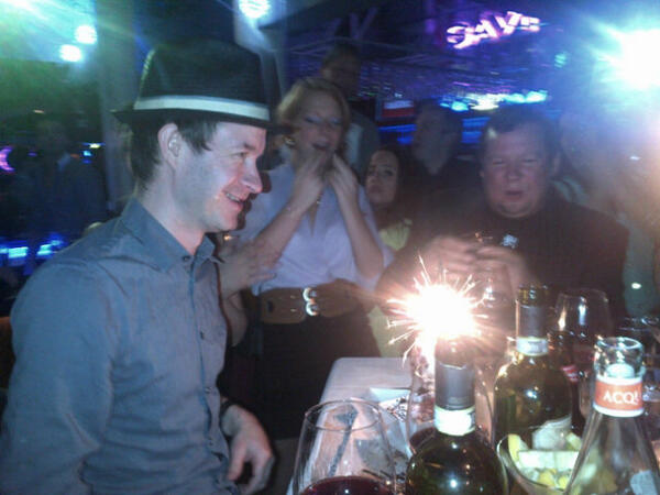 Cone41's tweet photo. @TomThacker41 's big bday dinner tonight! Happy bday my friend. http://t.co/ka69EWqFeT