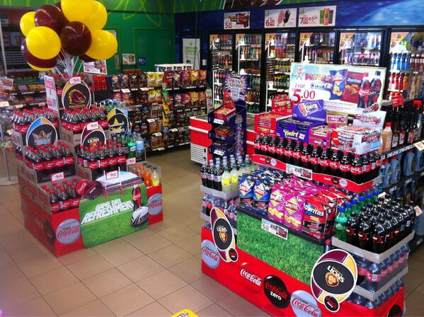 WOWBowenHills's tweet photo. Both displays together, created &amp; built by us, decorated by the Coke rep. #proud http://t.co/tWyjNNUIaV