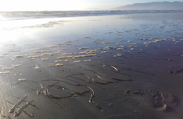 worthoftheworld's tweet photo. Free the #PayPal14 (on the beach in SF) http://t.co/VCjWCaUCJB