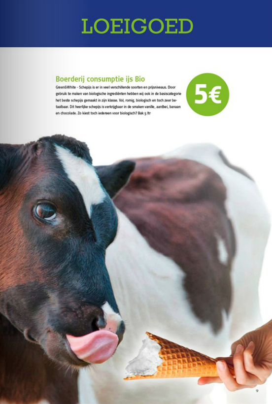 #Boerderijs loeigoed in folder <a href="/HorescaNL/">Horesca</a> Dat is nog eens lekker likken! #Biologisch