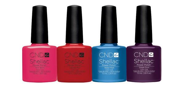 New for Summer! Four amazing CND Shellac brights.