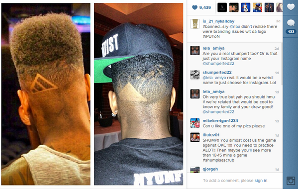 InitiativeUS's tweet image. The @NBA makes @I_Am_Iman shave off the @adidas logo in his hair #EquilateralTriangle  bit.ly/155FXVa