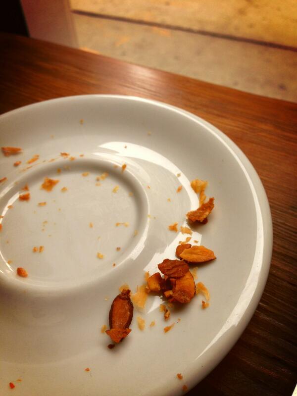 JeremyCooks's tweet image. The aftermath of a very delicious breakfast almond #croissant #birchcoffee NYC
