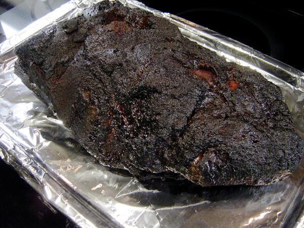 8 lb. Pork Shoulder. Thank You <a href="/ChrisLillyBBQ/">Chris Lilly</a> for the rub and injection recipe. #awesome