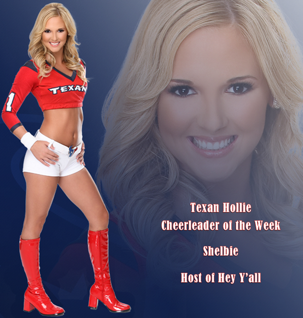 TexasHollie's tweet photo. Let's bring back Hey Y'all!  Vote for #HTCShelbie by txting HTC48 to 88222! @TexansCheer #HTC2013 http://t.co/m1TNRFrM6S