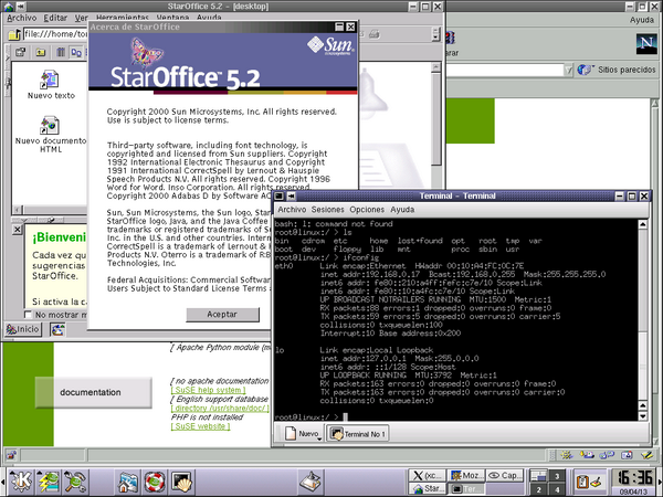 jbtorress's tweet image. #suselinux 7.1 #compaq presario laptop @amd k62 128ram running &amp;amp; working #cacharro ? No creo