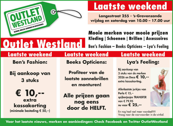 Nog 1 weekend! Vr en Za open 10-17.00 uur! Langestraat 255 in 's-Gravenzande. De prijzen zijn nog scherper!!!