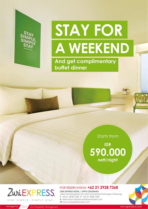 Get a complimentary dinner when you stay with us!