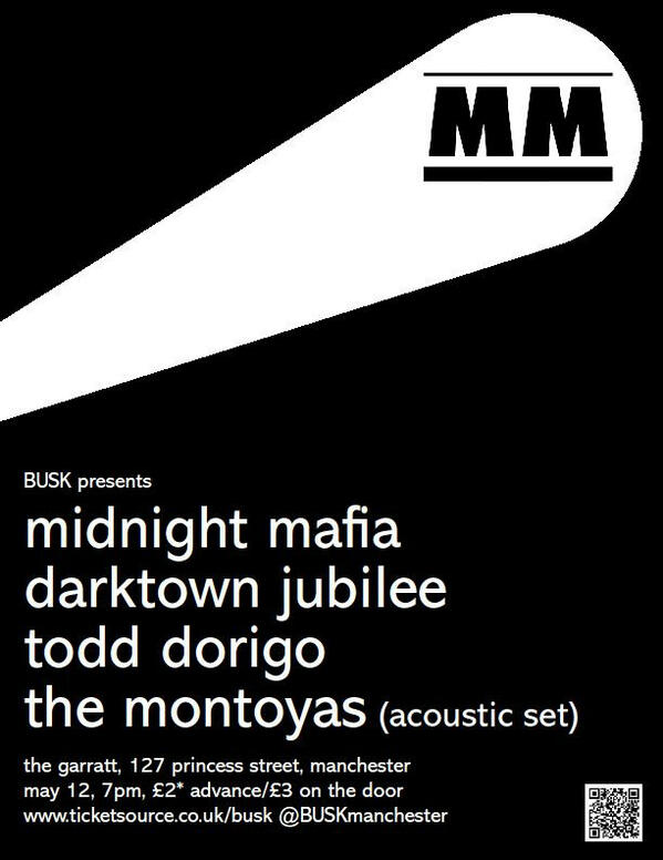 BUSKmanchester's tweet photo. BUSK returns to @Thegarrattbar on Sunday! With @MidnightMafia @DarktownJubilee @todddorigo @The_Montoyas £2/3. info: http://t.co/dNvjWkNoEN