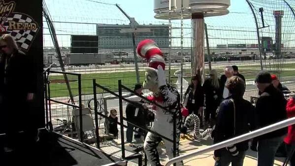 VIDEO: Jeff Gordon and the Cat in the Hat team up to fight cancer - 

Jeff Gordon and ... - bit.ly/Zqw8sM