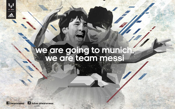 TeamMessi's tweet image. We are going to Munich. We are Team Messi. #teammessi #ucl