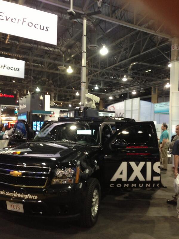 SecurToday's tweet image. The @AxisIPVideo cruiser at #ISCW13.