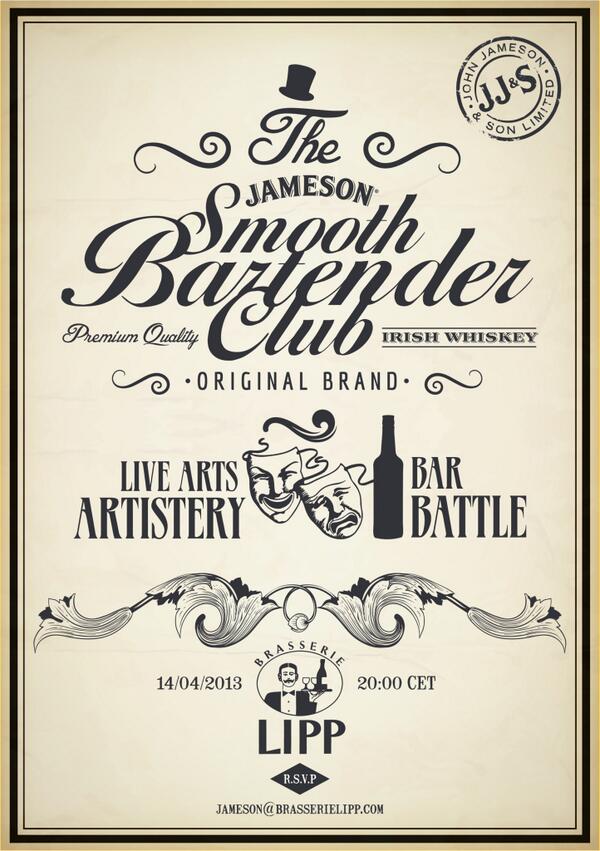 På söndag samlas lite mer än 200 utav Göteborgs främsta bartendrar för en helkväll med Jameson!
#SmoothBartenderClub