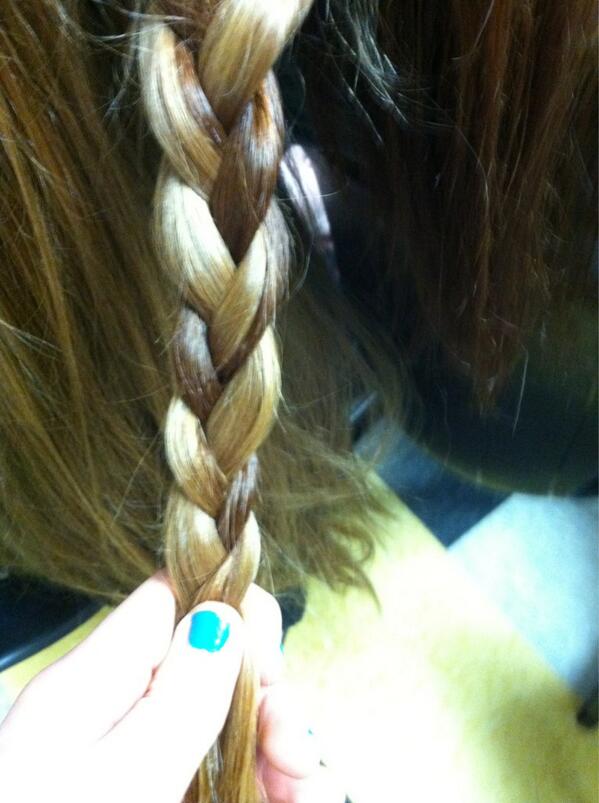 DrSaulmon's tweet image. Ginger braid 💁 #onebraid #twogingers @Katie_Curtis14 @CarriePerras