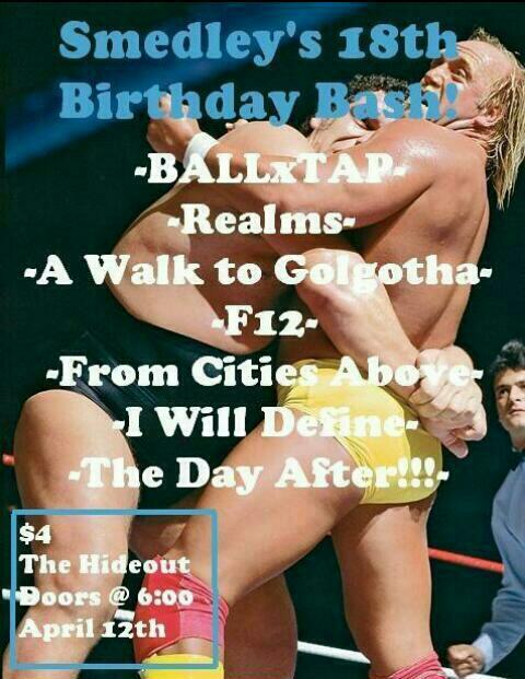 UntitledIndy's tweet image. Hey party people, be sure to drive out to Greencastle today for @SmedsHxC's 18th birthday!