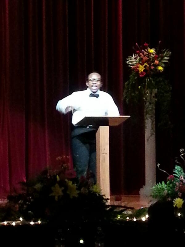 HT_SGA's tweet image. The talent portion has begun. Here is ur contestant #1