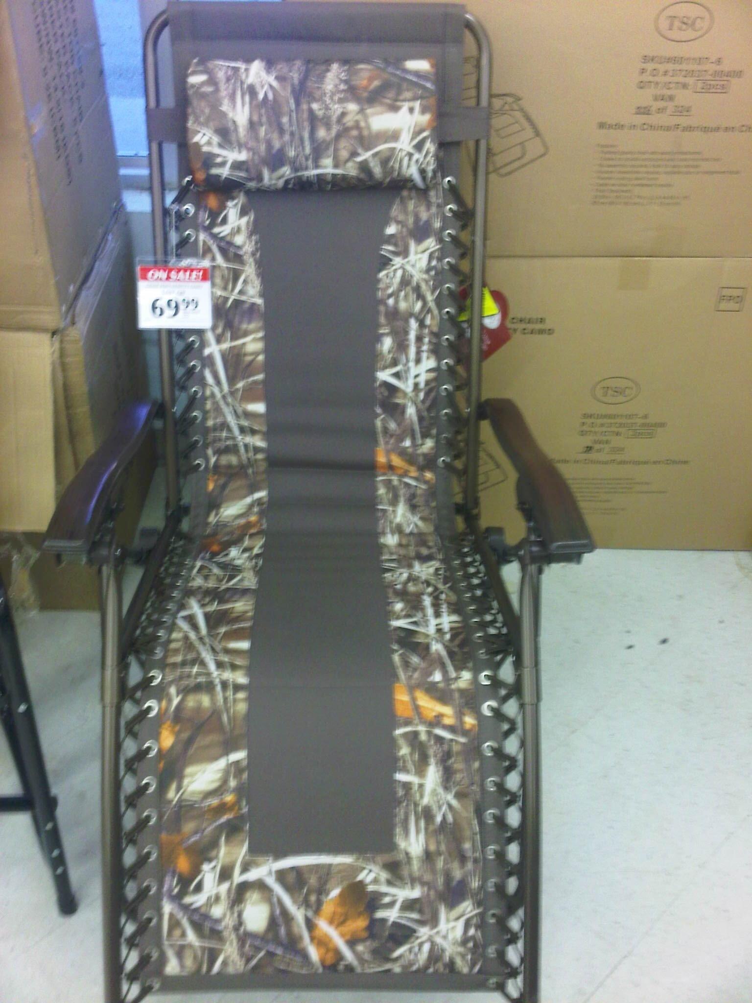 Tsc zero clearance gravity chair