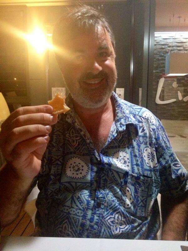 solid_light's tweet photo. Classic old man Steele feasting on pork belly http://t.co/DJPU3eUL7u