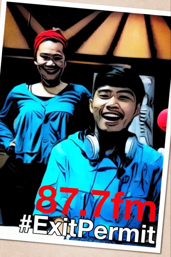 ZadlyArif's tweet image. With @Apriani_Pratiwi #ExitPermit @madamaradio