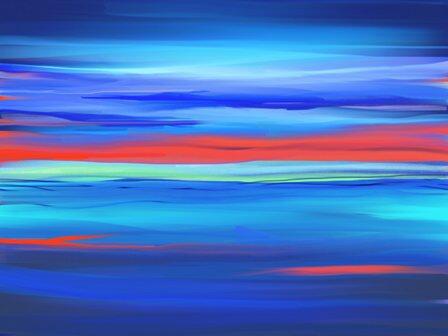 New piece just finished, the evening sky beckons....