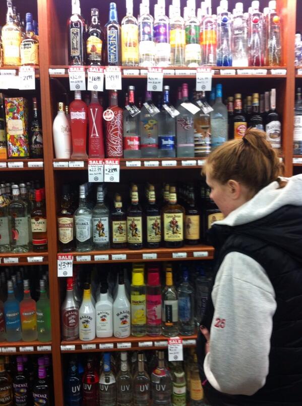 AwkwardVodka's tweet photo. Too many choices for @rcamann!! http://t.co/RhWAMWxLpD