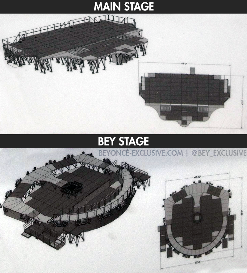 Beyonce mrs carter tour stage