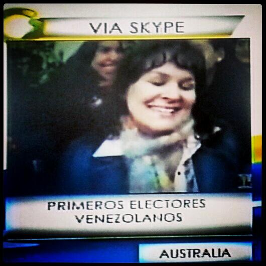 MiDiarioPanama's tweet photo. #RinaRivas primera venezolana en votar en el mundo. Viajó muchos kilómetros en #Australia. http://t.co/jVlPFG4yHS