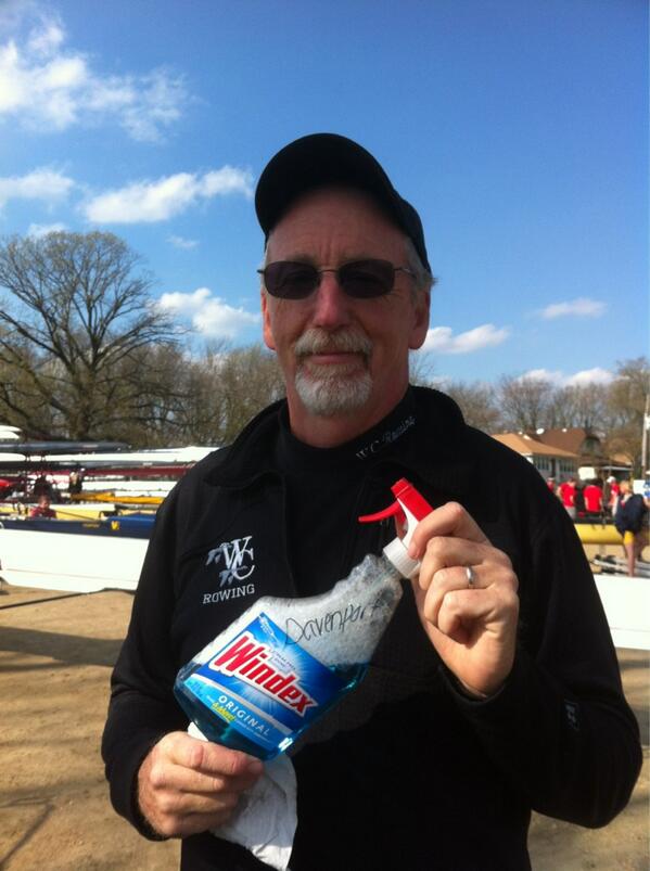 WashCollWRow's tweet image. His own special bottle of windex. The Davenport secret recipe! #cleanboat