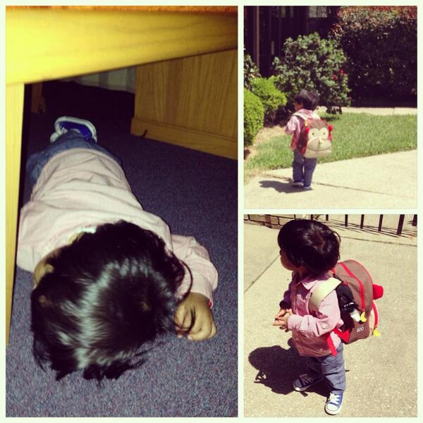 Pepper_Fresh's tweet image. #tugarlove cat-napping under the pews working up an #appetite w/ his #monkeybackpack #george and his #chambraypants