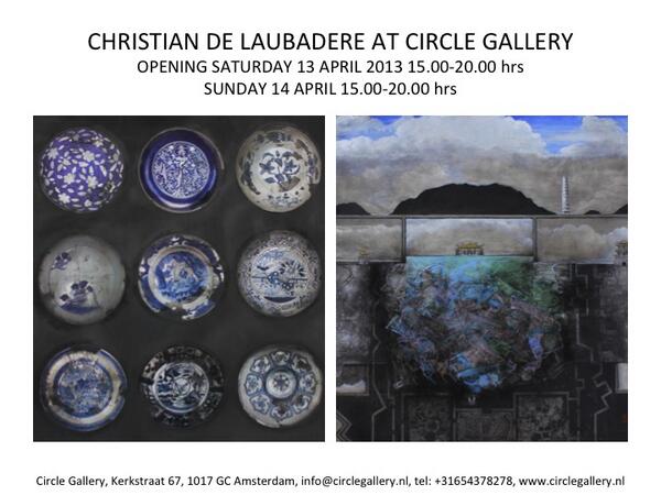 mvanogtrop's tweet photo. EXHIBITION OF CHRISTIAN DE LAUBADERE FROM SHANGHAI AT CIRCLE GALLERY TODAY APRIL 14TH KERKSTRAAT 67 15.00-20.00 HRS http://t.co/2NrUFngOon