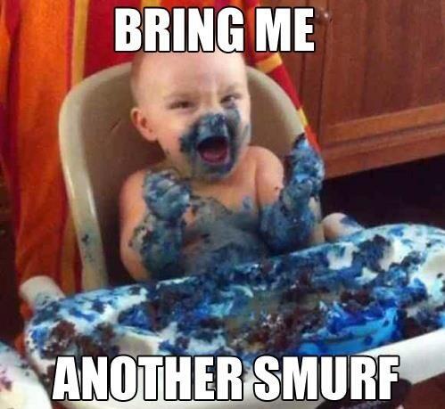 Usingoursenses's tweet photo. Poor smurf! #messyplay http://t.co/liNSjrEg5W