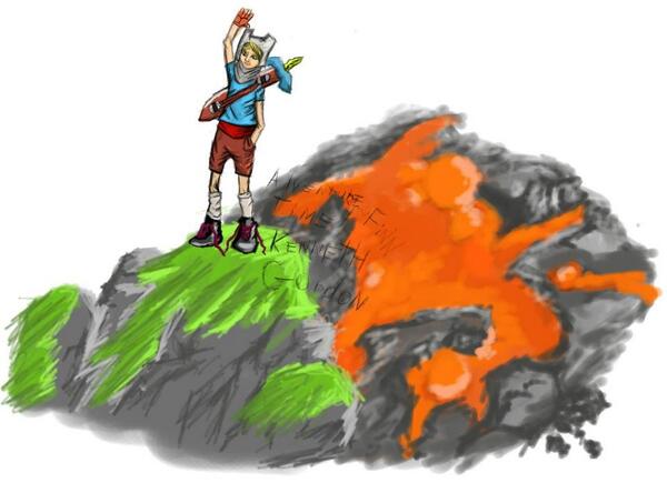 UnrealAnimation's tweet photo. My adventure time drawing i made.... http://t.co/oL4Wh55H1Q